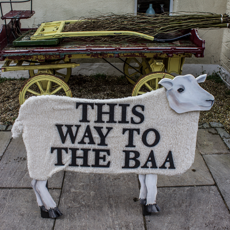 This Way To The Baa Sheep Sign
